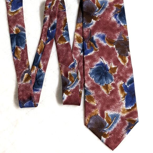 Vintage Men's Cambridge Classic 100% Silk Abstract Motif Tie - Picture 6 of 13